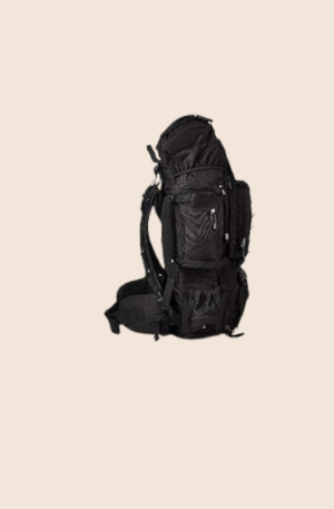 Hiking backpack with internal frame and rain cover